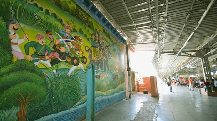 Railway Station Wall Wraps