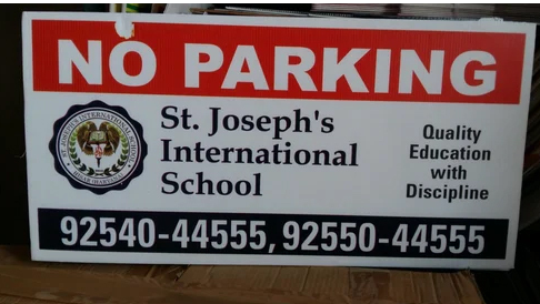 School & College No Parking Boards